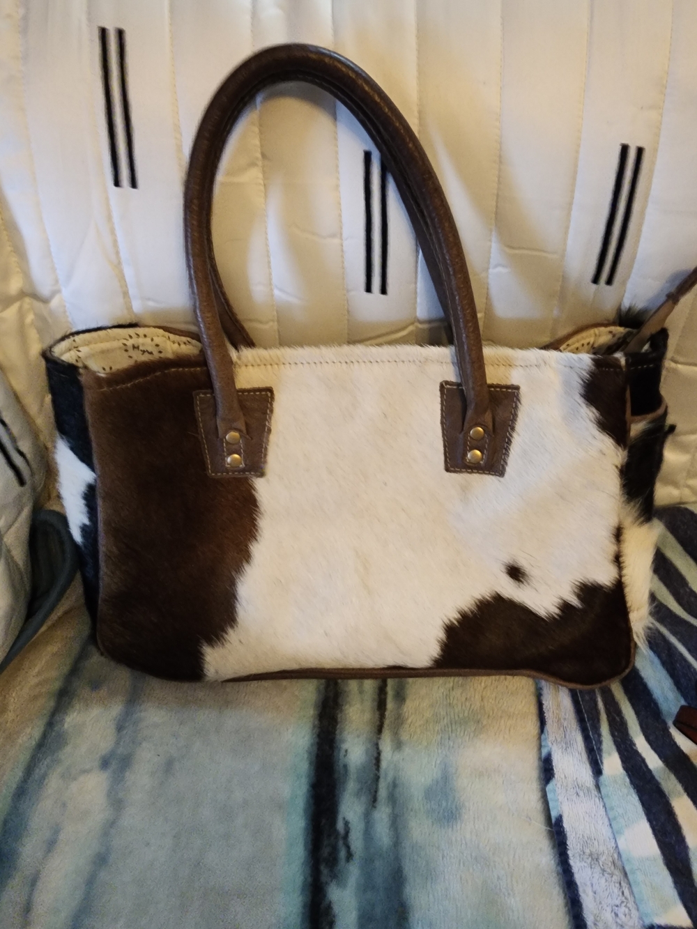 Like New Myra Cowhide Tote Bag